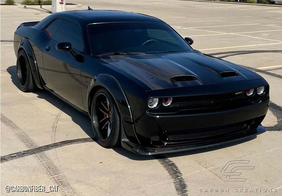 2008-2023 Dodge Challenger Carbon Creations Redeye Look Carbon Fiber Hood