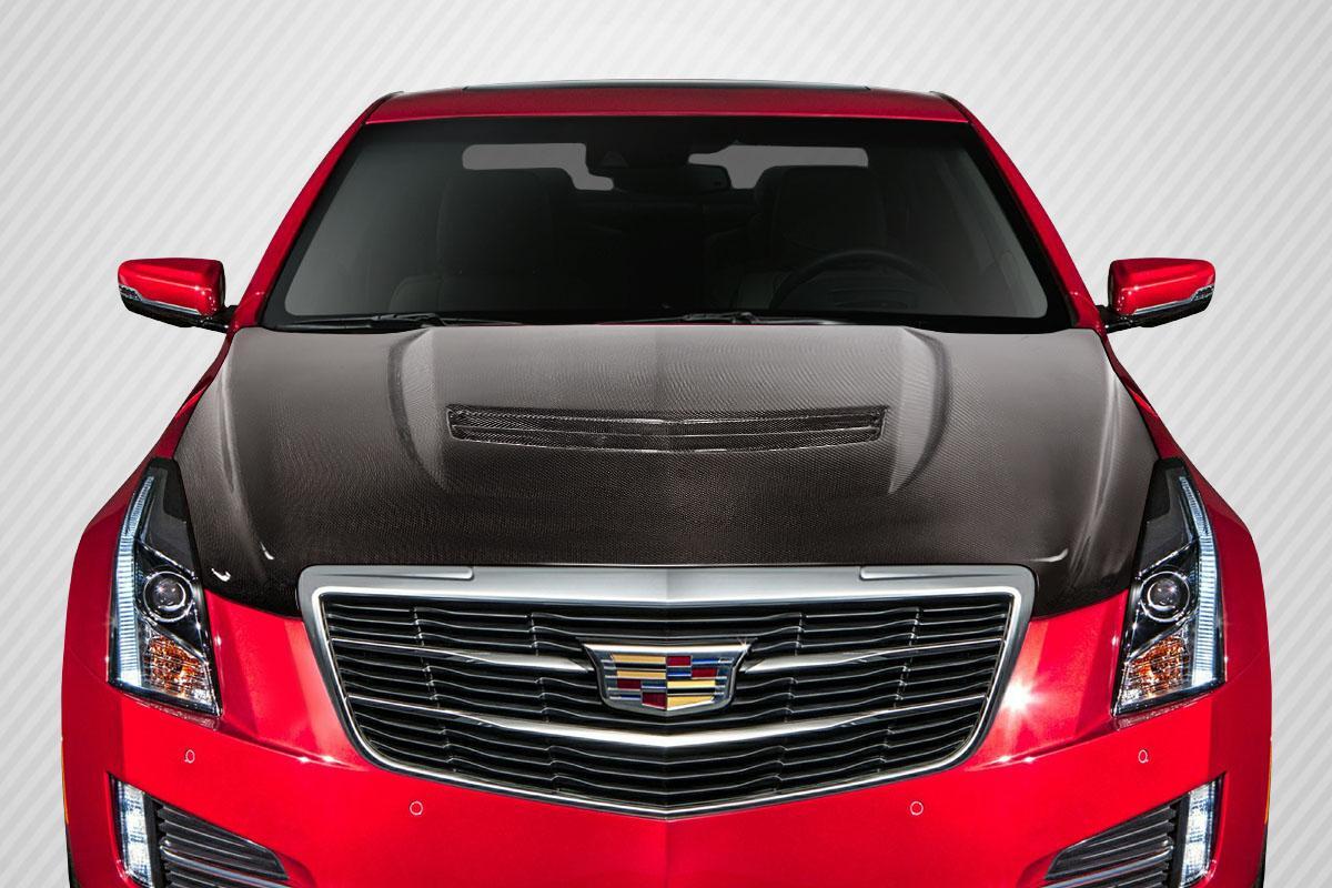 2012-2019 Cadillac ATS Carbon Creations V Look Carbon Fiber Hood