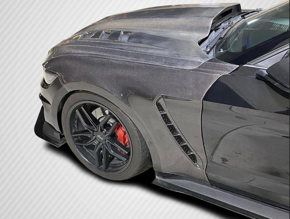 2015-2017 Ford Mustang Carbon Creations GT350 Look Carbon Fiber Fender