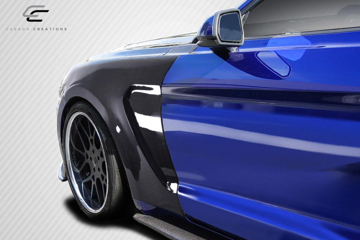 2015-2017 Ford Mustang Carbon Creations GT350 Look Carbon Fiber Fender