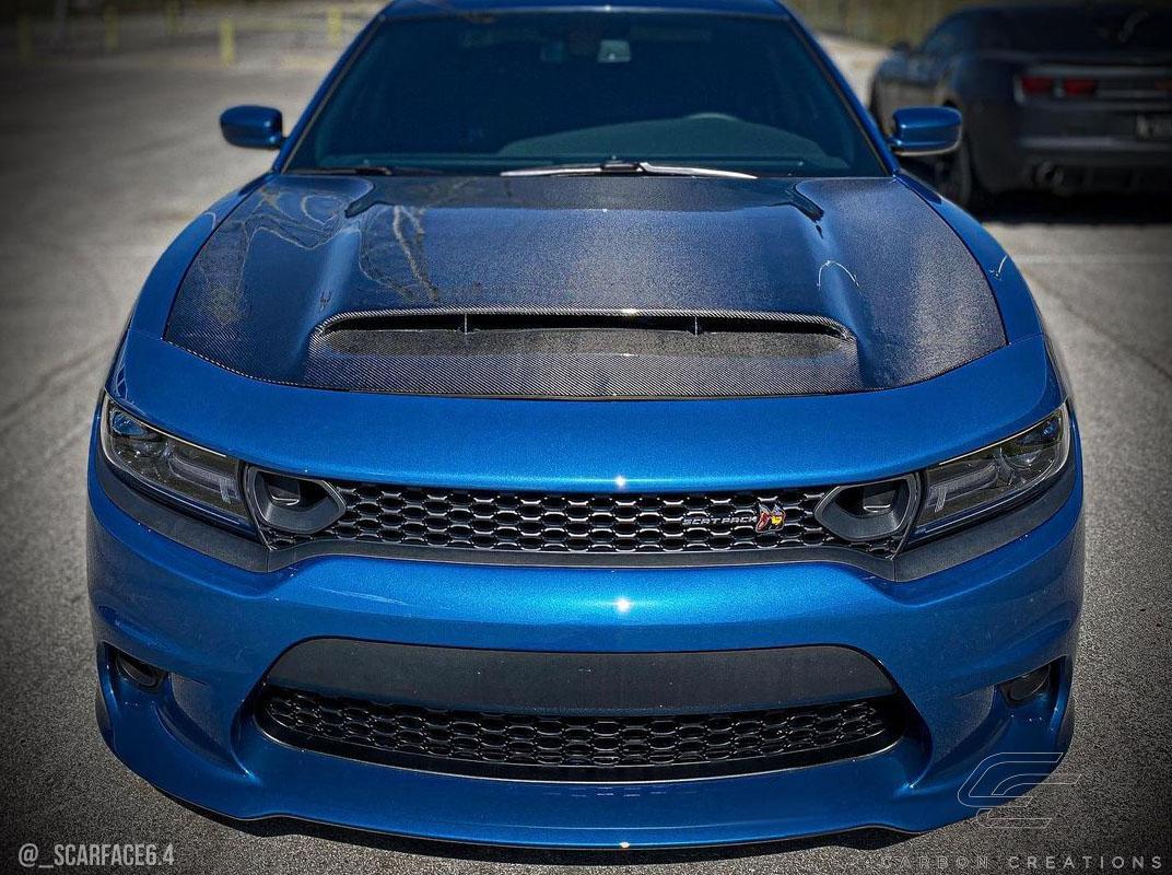 2015-2023 Dodge Charger Carbon Creations Demon Look Carbon Fiber Hood