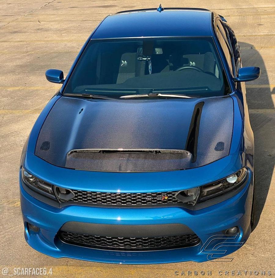 2015-2023 Dodge Charger Carbon Creations Demon Look Carbon Fiber Hood
