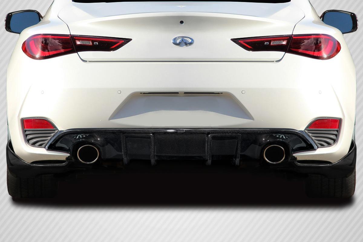 2017-2022 Infiniti Q60 Carbon Creations J Spec Carbon Fiber Rear Lip