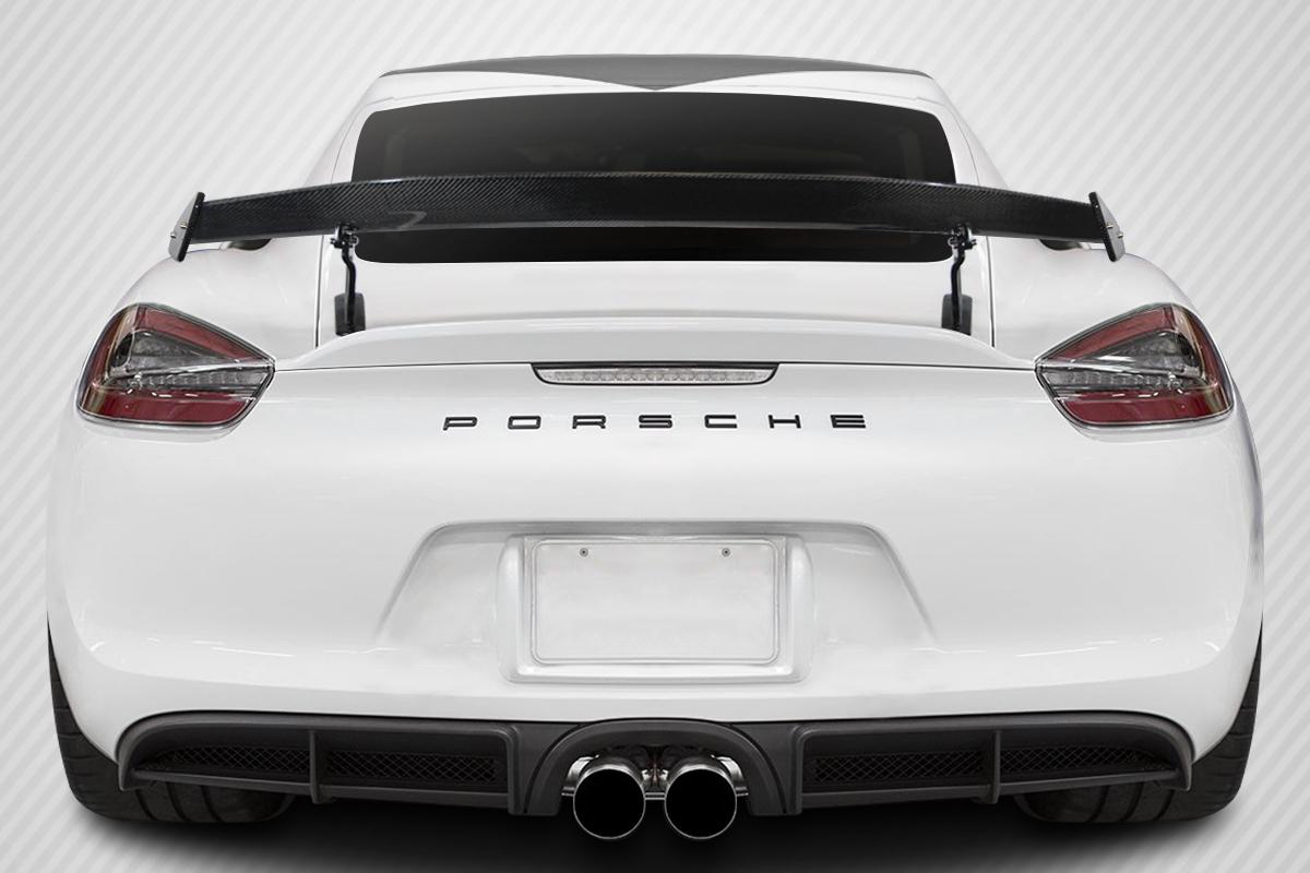 2014-2023 Porsche Cayman Carbon Creations GT4 Look Carbon Fiber Rear Wing