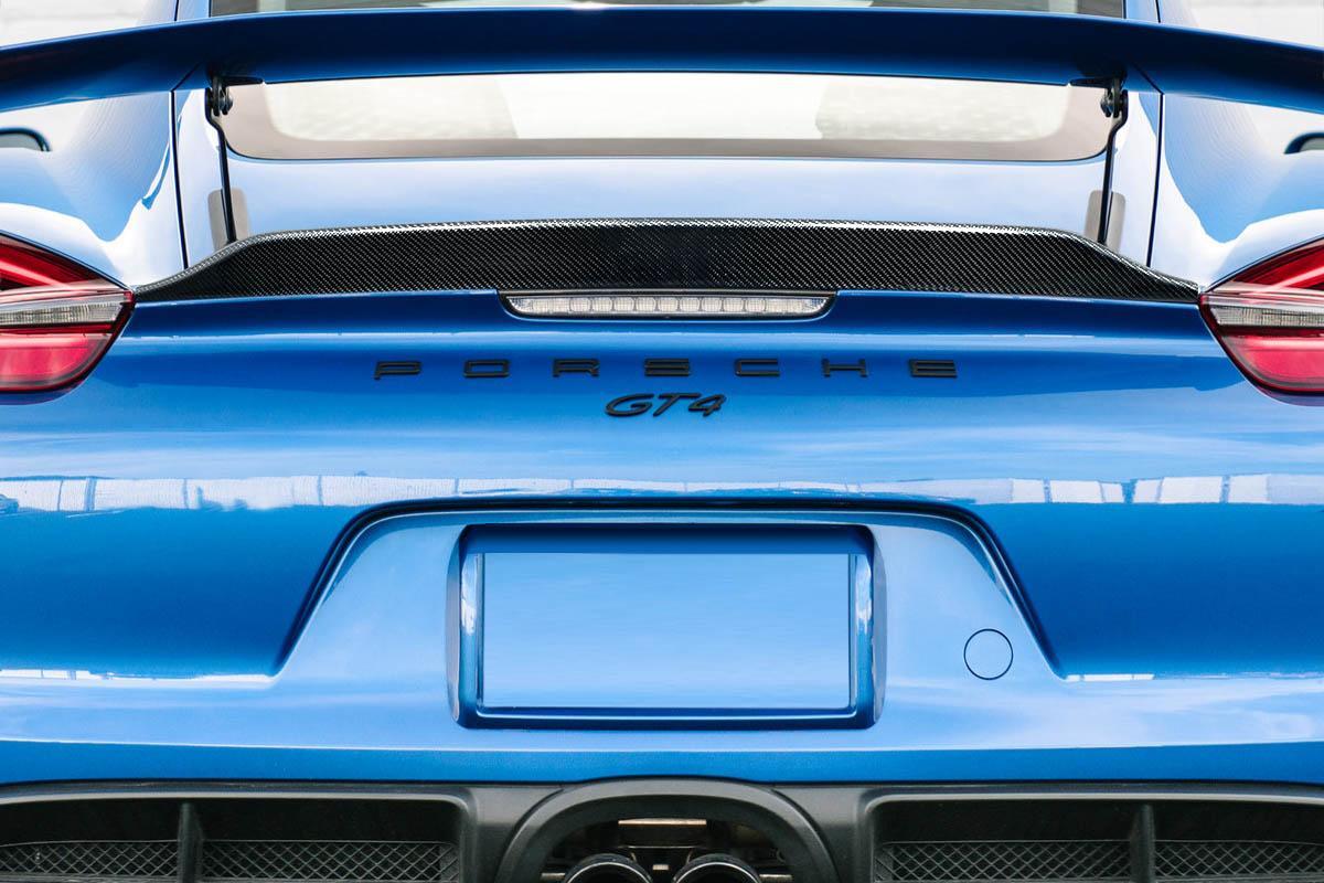2014-2016 Porsche Cayman Carbon Creations GT4 Ducktail Carbon Fiber Rear Wing