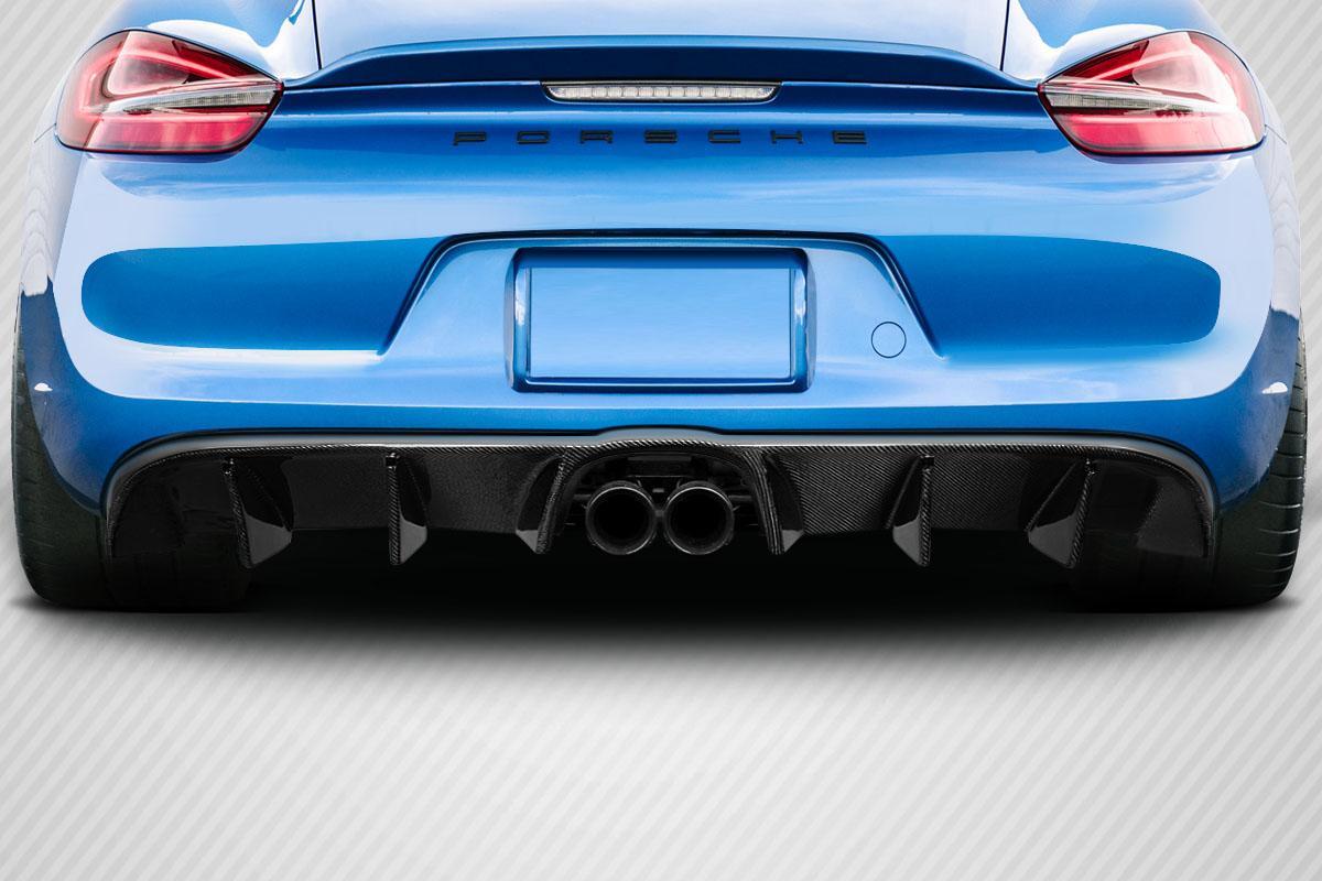 2014-2016 Porsche Cayman Carbon Creations Max Carbon Fiber Rear Lip