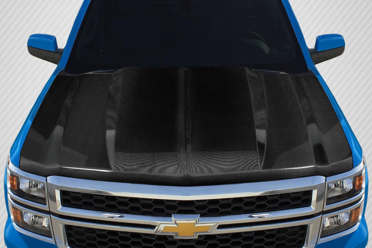 2014-2015 Chevrolet Silverado Carbon Creations 2" Cowl Carbon Fiber Hood