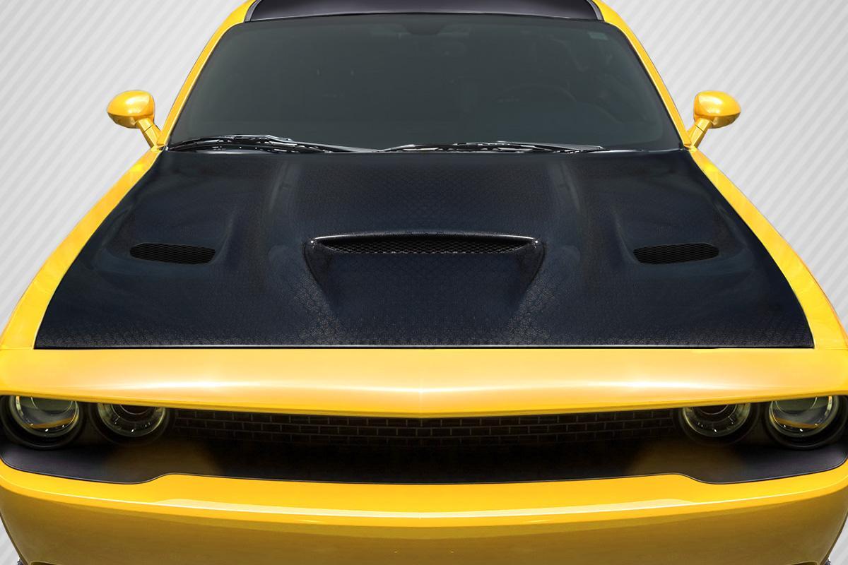 2008-2023 Dodge Challenger Carbon Creations Hellcat Carbon Fiber Hood