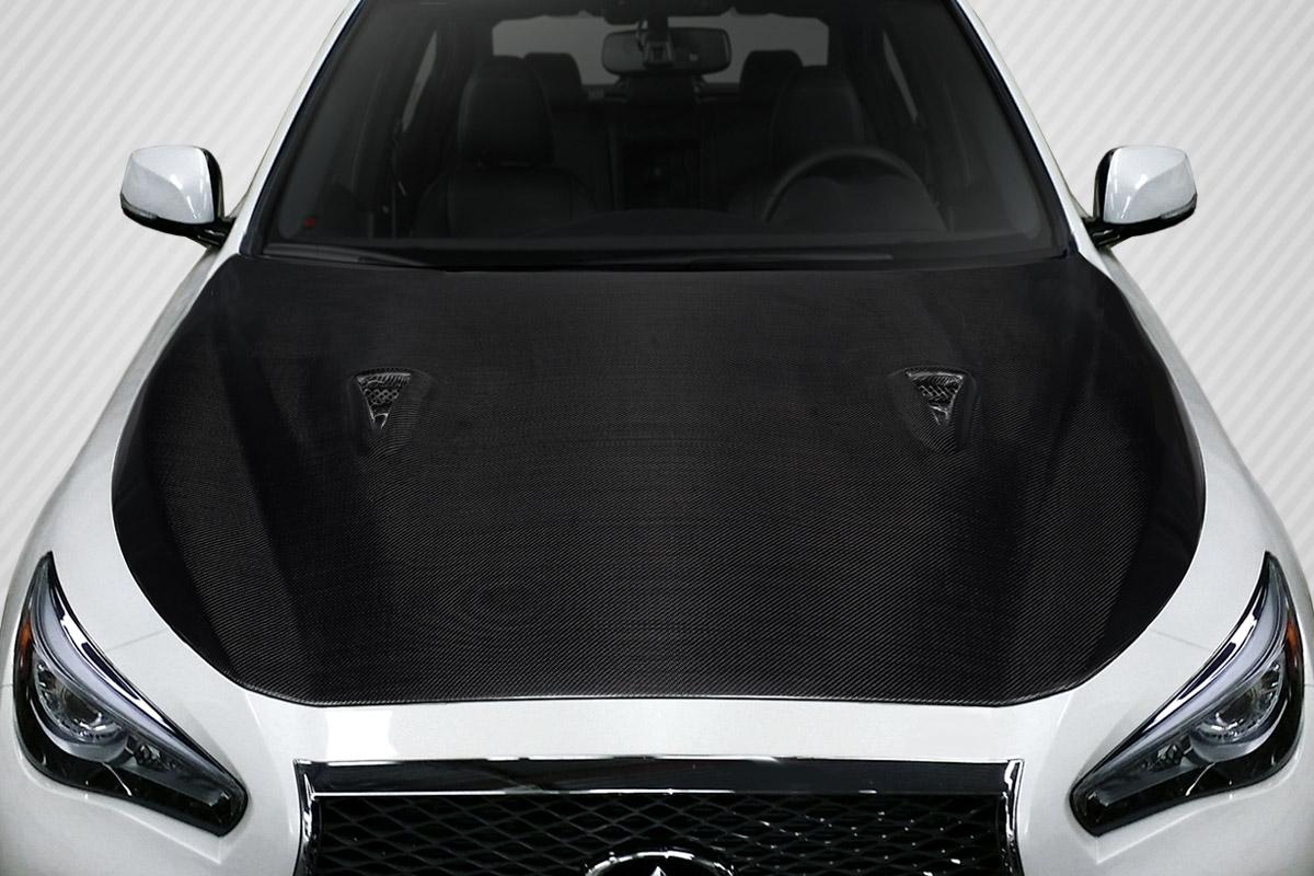 2014-2023 Infiniti Q50 Carbon Creations GTR Look Carbon Fiber Hood