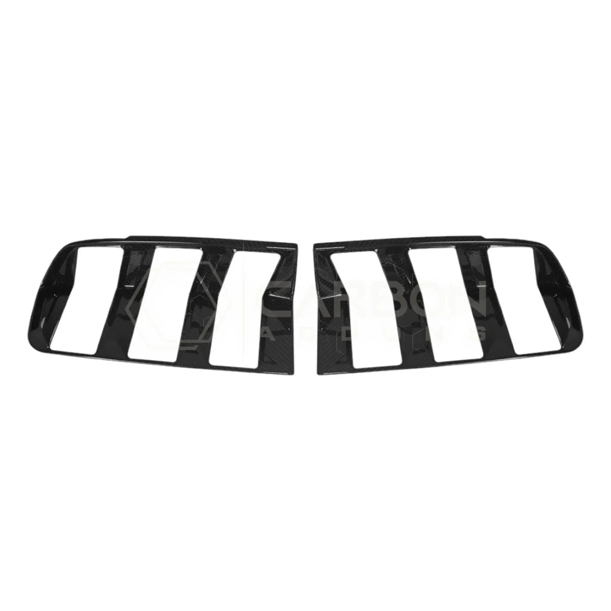 Real Carbon Fiber Taillight Trim Covers for 2024+ Ford Mustang