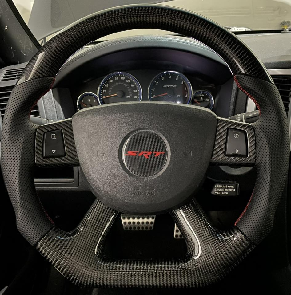 2006-2010 WK1 Jeep Grand Cherokee SRT8 Carbon Fiber Steering Wheel