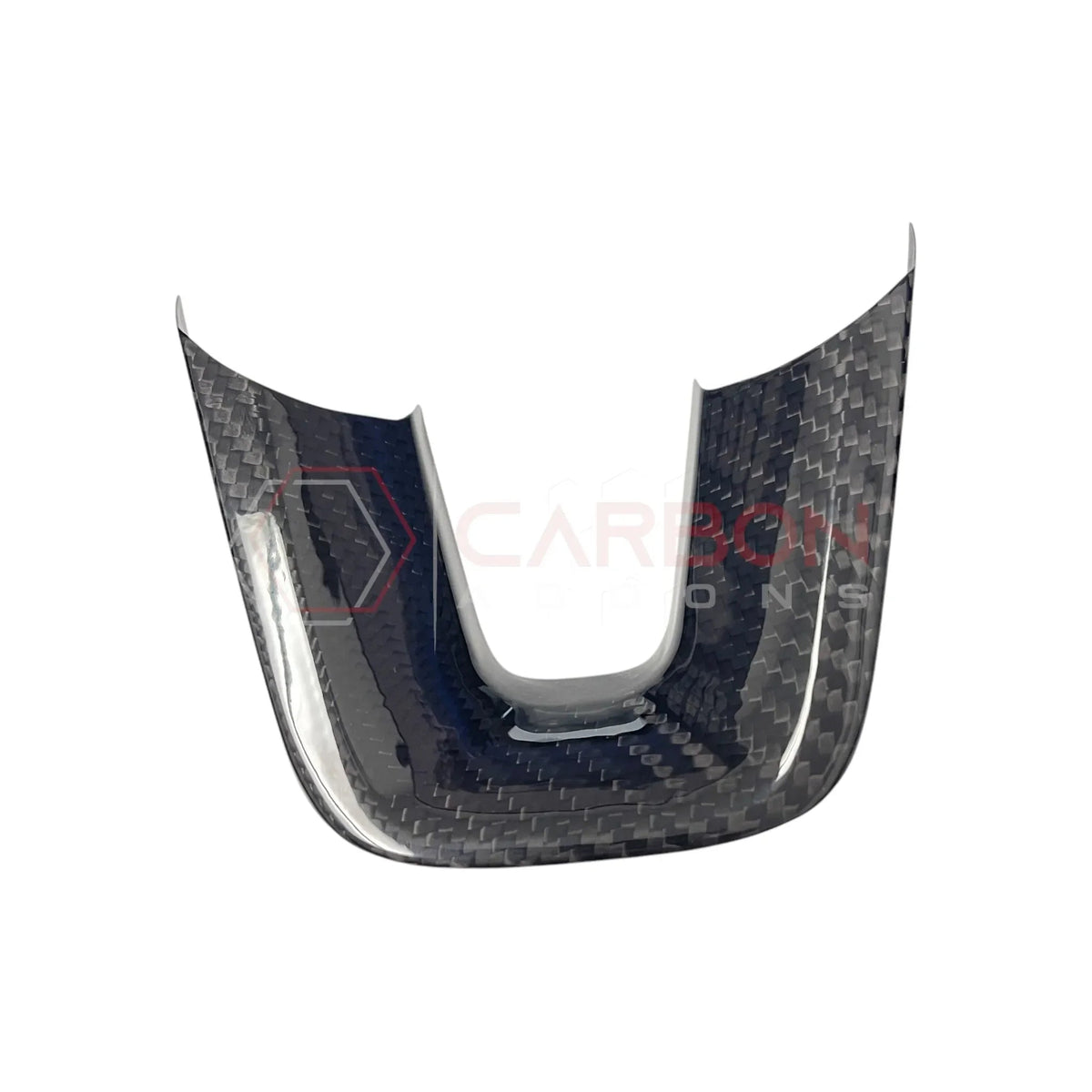 Dodge Charger Challenger Durango 2015+ Carbon Fiber Flat Bottom Lower Steering Wheel Trim Cover
