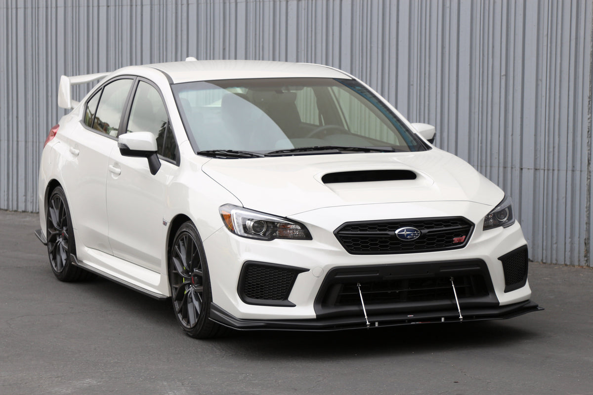 Subaru WRX/ STI Carbon Fiber Wind Splitter w/ Rods 2018-2021 (OEM Lip)