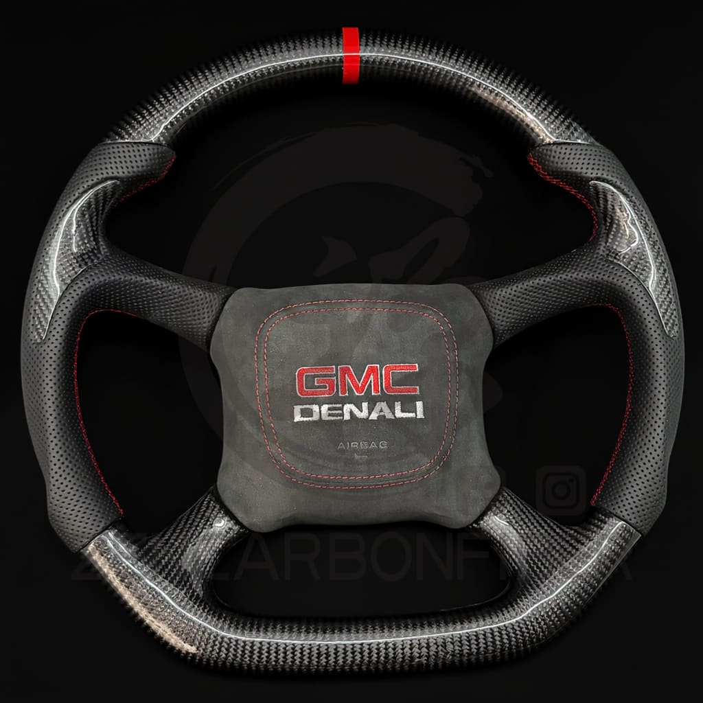 1998-2002 Chevrolet Silverado/Blazer/S10/Tahoe/Suburban, GMC Sierra/Yukon Carbon Fiber Steering Wheel