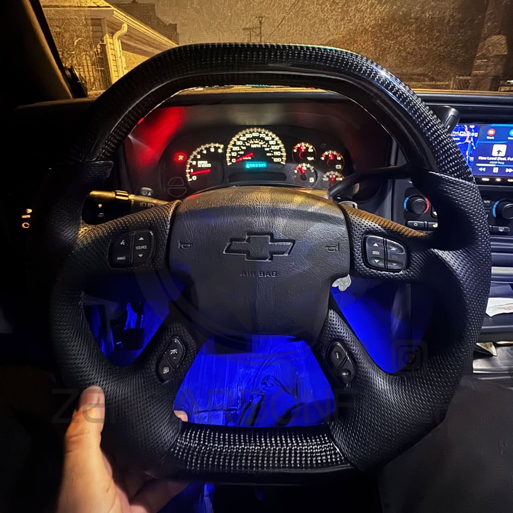 2003-2006 Chevrolet Silverado/TRAILBLAZER/Tahoe, GMC YUKON/SIERRA Cadillac Escalade Carbon Fiber Steering Wheel