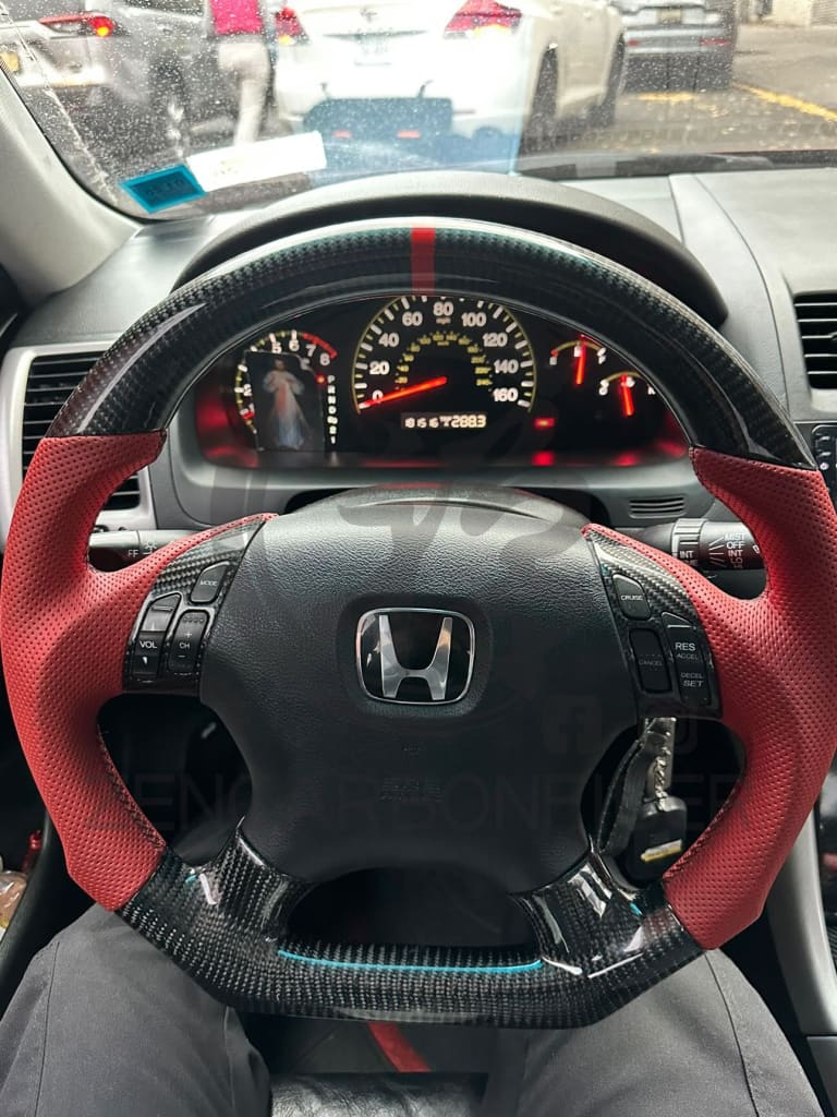 2003-2007 7th gen Honda Accord Carbon Fiber Steering Wheel
