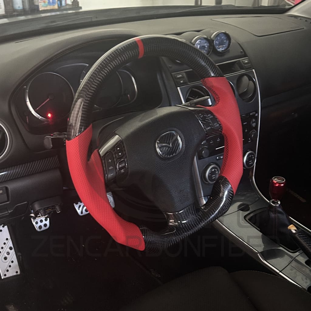 2003-2008 Mazdaspeed 6/Mazda6 Carbon Fiber Steering Wheel
