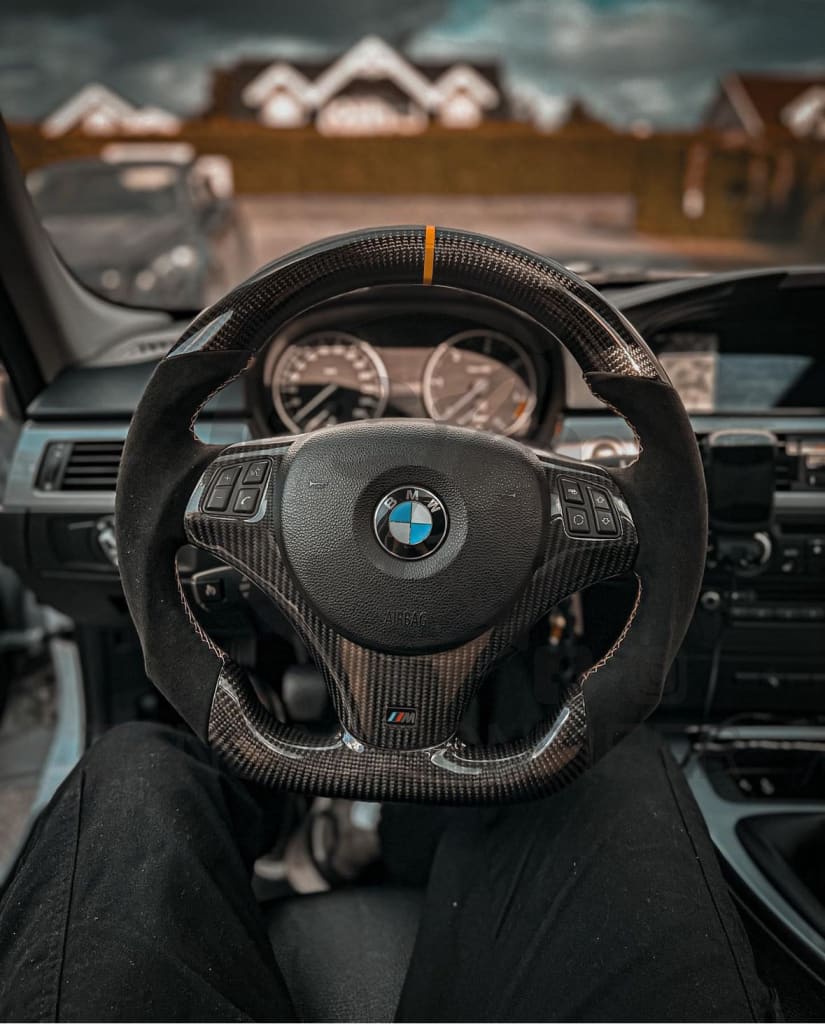 2006-2011 BMW E9X/E8X Sport Carbon Fiber Steering Wheel