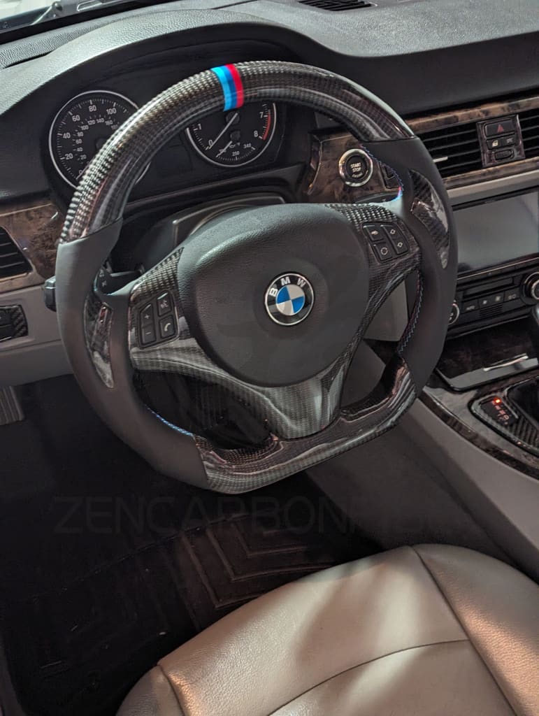 2006-2011 BMW E9X/E8X Sport Carbon Fiber Steering Wheel