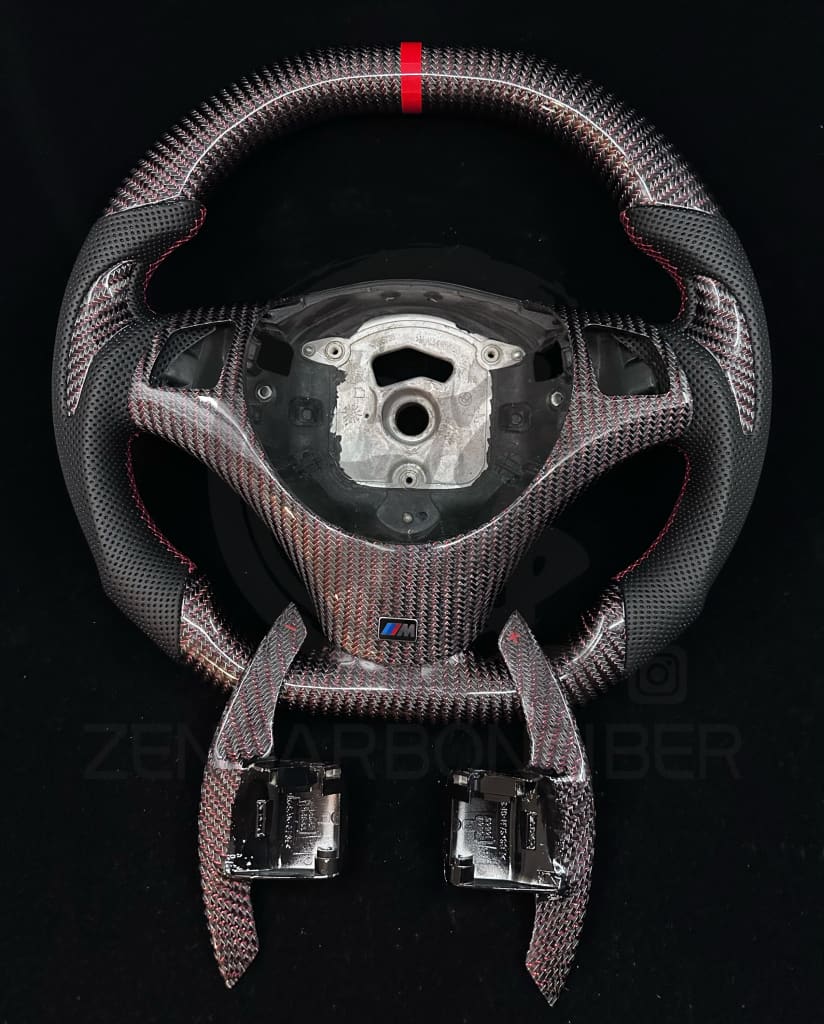 2006-2011 BMW E9X/E8X Sport Carbon Fiber Steering Wheel
