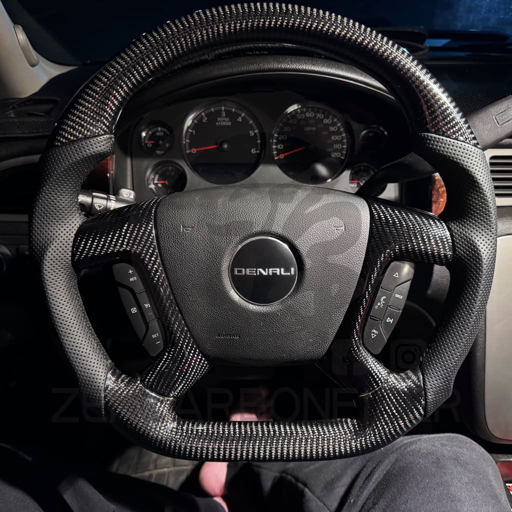 2007-2013 Chevrolet Silverado/Tahoe/GMC Sierra/Yukon/Cadillac Escalade Carbon Fiber Steering Wheel