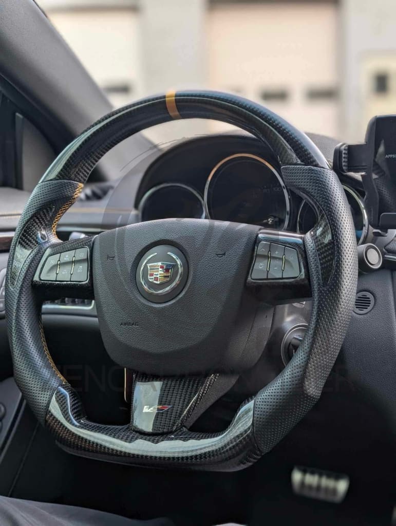 2008-2014 Cadillac CTS/CTS-V Carbon Fiber Steering Wheel