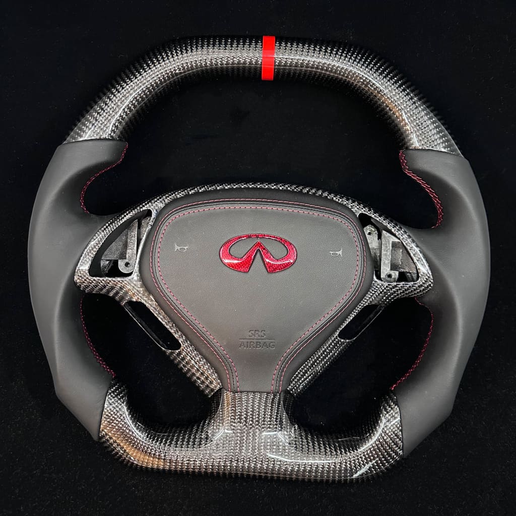 2008+ Infiniti G37 Carbon Fiber Steering Wheel