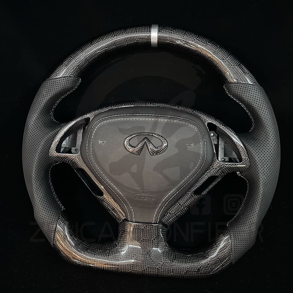 2008+ Infiniti G37 Carbon Fiber Steering Wheel