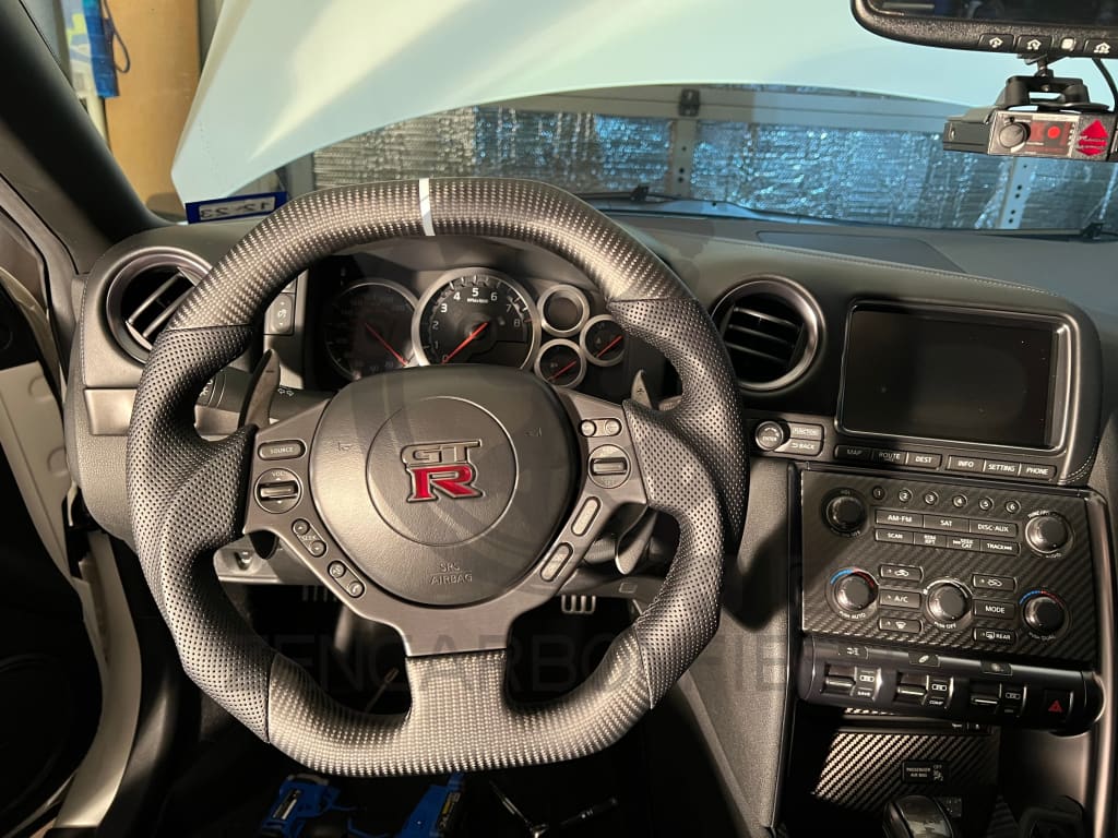 2009-2016 Nissan R35 GTR Carbon Fiber Steering Wheel
