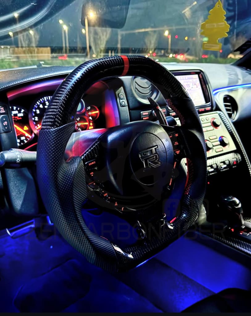 2009-2016 Nissan R35 GTR Carbon Fiber Steering Wheel