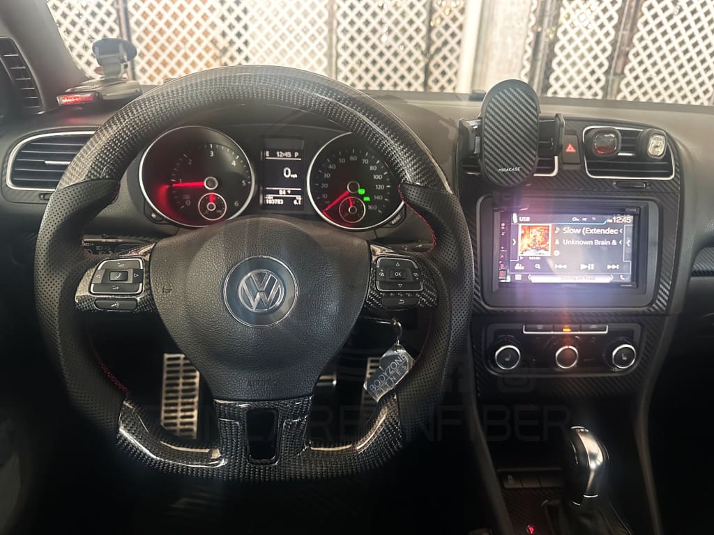 2009-2017 Volkswagen/VW CC Carbon Fiber Steering Wheel