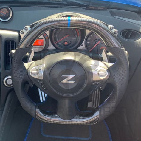 2009+ Nissan 370Z/Juke/09-14 Maxima Carbon Fiber Steering Wheel