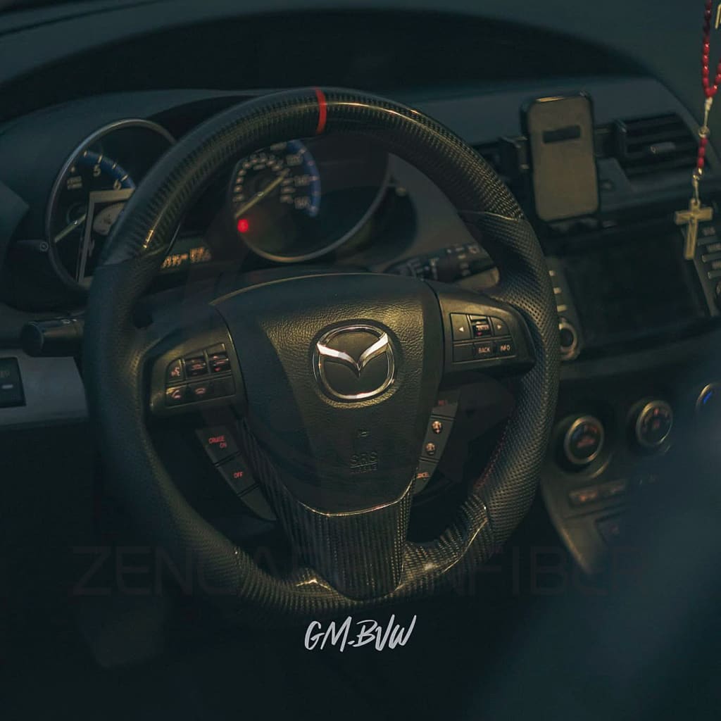 2010-2013 Mazdaspeed3/Mazda3 Carbon Fiber Steering Wheel