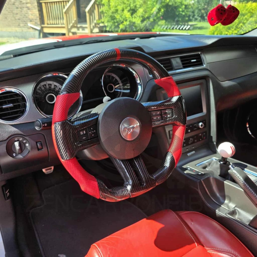 2010-2014 Ford S197 Mustang Carbon Fiber Steering Wheel