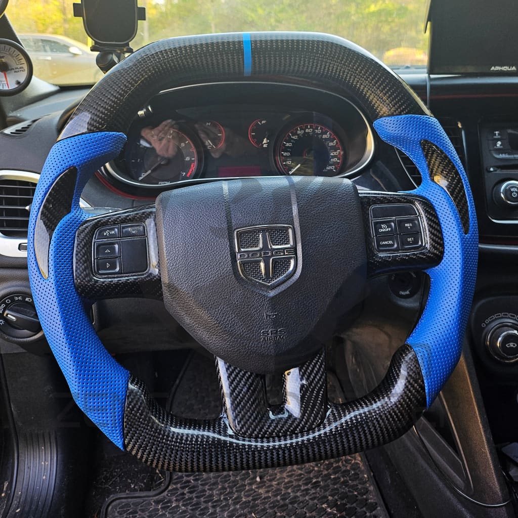 2011-2014 Dodge Charger/Challenger/Durango Carbon Fiber Steering Wheel (non-SRT8)