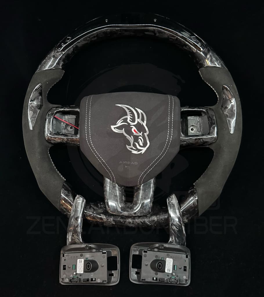 2011-2014 Dodge Charger/Challenger/Durango Carbon Fiber Steering Wheel (non-SRT8)