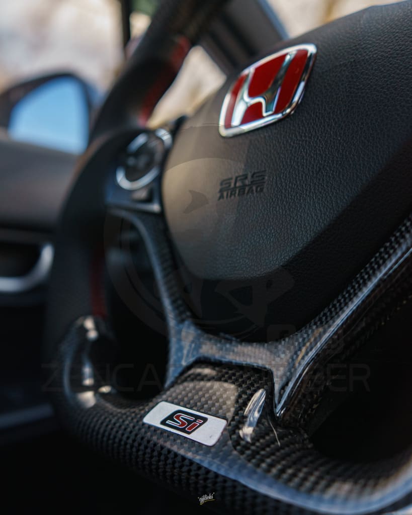 2012-2015 9th gen Honda Civic Carbon Fiber Steering Wheel