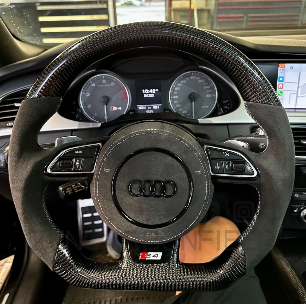 2012-2016 Audi B8.5/8V A3/S3/RS3, A4/S4/RS4, A5/S5/RS5 Carbon Fiber Steering Wheel