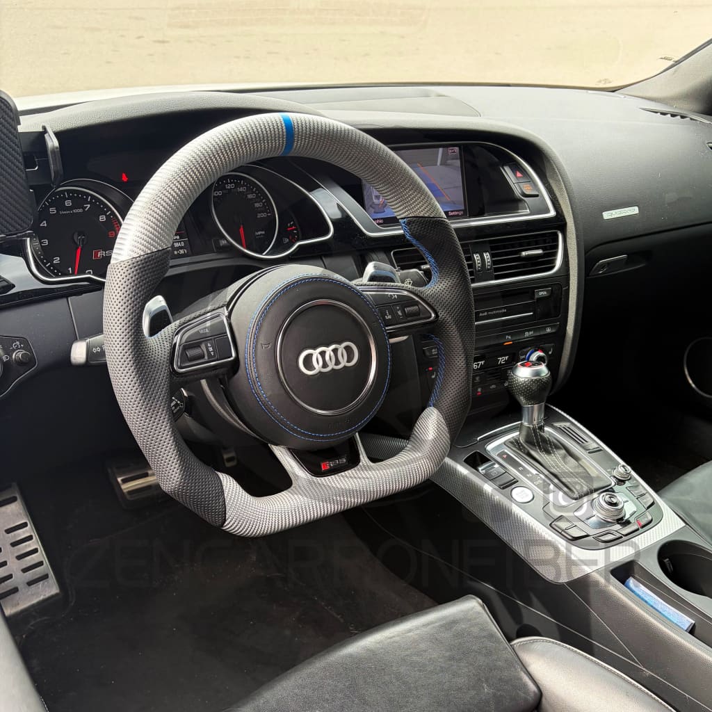 2012-2016 Audi B8.5/8V A3/S3/RS3, A4/S4/RS4, A5/S5/RS5 Carbon Fiber Steering Wheel