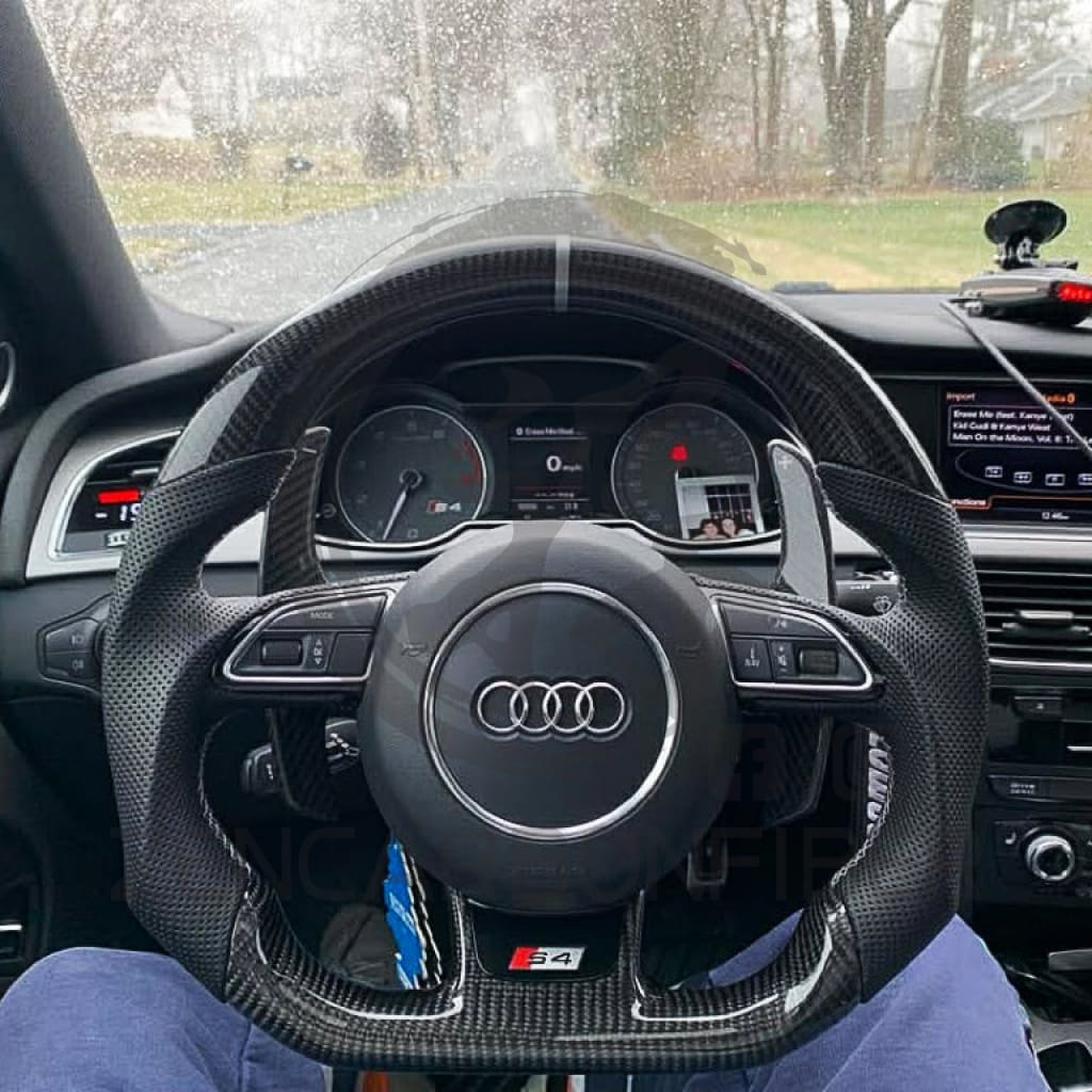 2012-2016 Audi B8.5/8V A3/S3/RS3, A4/S4/RS4, A5/S5/RS5 Carbon Fiber Steering Wheel