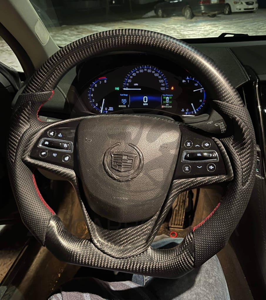 2013-2019 Cadillac ATS/CTS Carbon Fiber Steering Wheel
