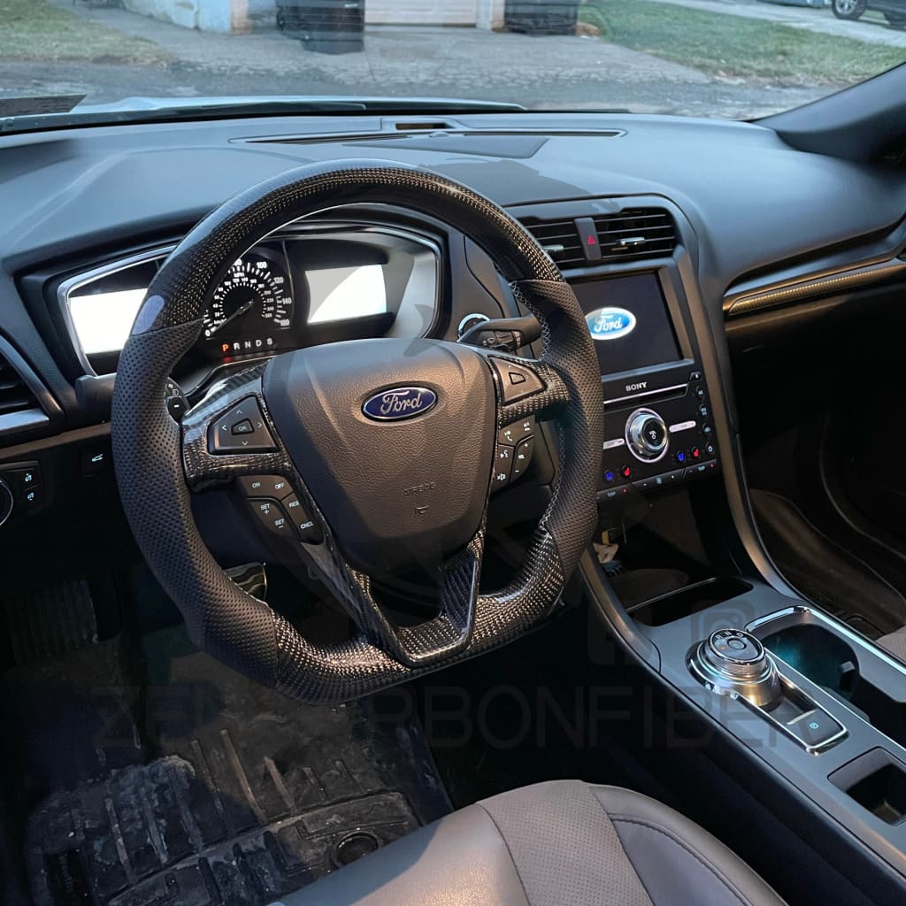 2013-2020 Ford Fusion/Edge Carbon Fiber Steering Wheel