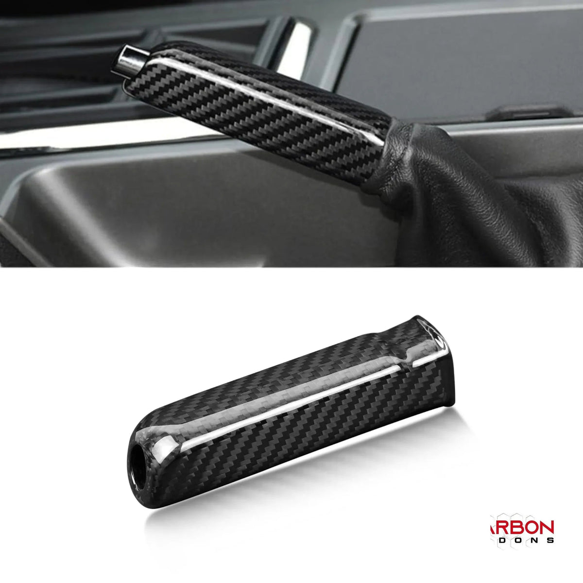 Carbon Fiber E-Brake Hand Brake Handle Replacement For S197 Mustang 2010-2014