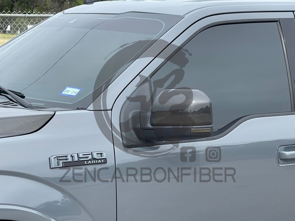 2015-2020 Ford F150/Raptor Carbon Fiber Mirror Caps Covers