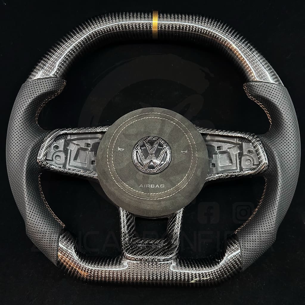 2015-2021 Volkswagen/VW Golf MK7 GTI/R/Jetta GLI Carbon Fiber Steering Wheel