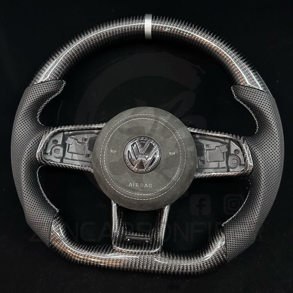 2015-2021 Volkswagen/VW Golf MK7 GTI/R/Jetta GLI Carbon Fiber Steering Wheel