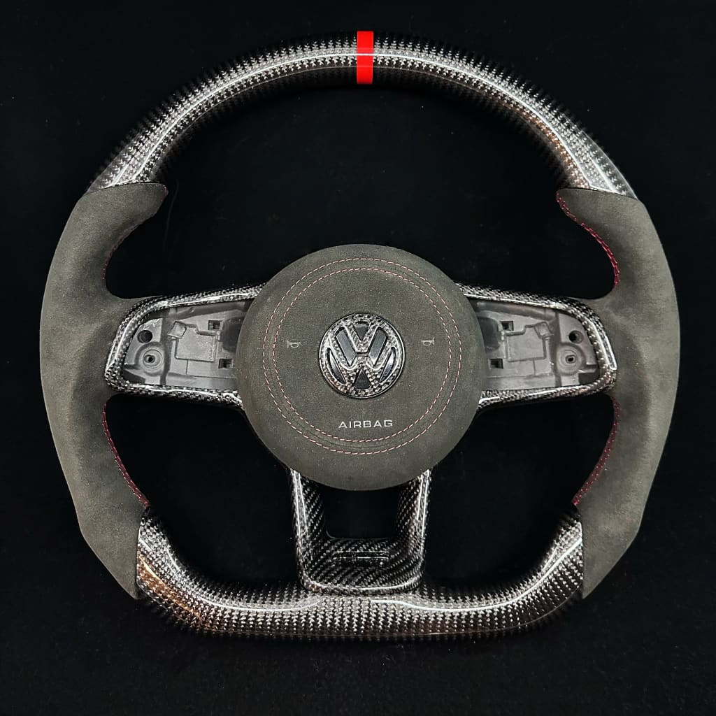 2015-2021 Volkswagen/VW Golf MK7 GTI/R/Jetta GLI Carbon Fiber Steering Wheel
