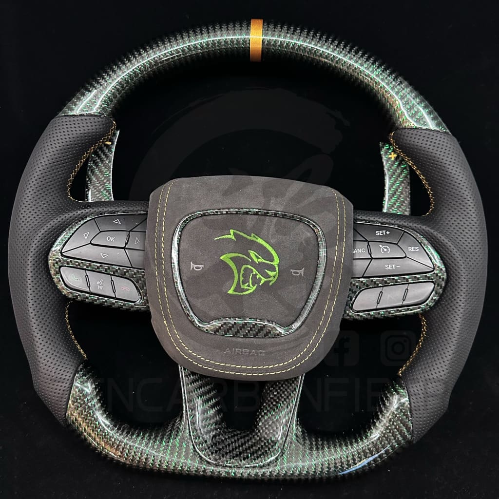 2015-2023 Dodge Charger/Challenger/Durango/WK2 Jeep SRT/Trackhawk Carbon Fiber Steering Wheel