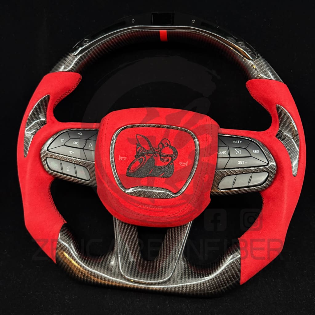 2015-2023 Dodge Charger/Challenger/Durango/WK2 Jeep SRT/Trackhawk Carbon Fiber Steering Wheel