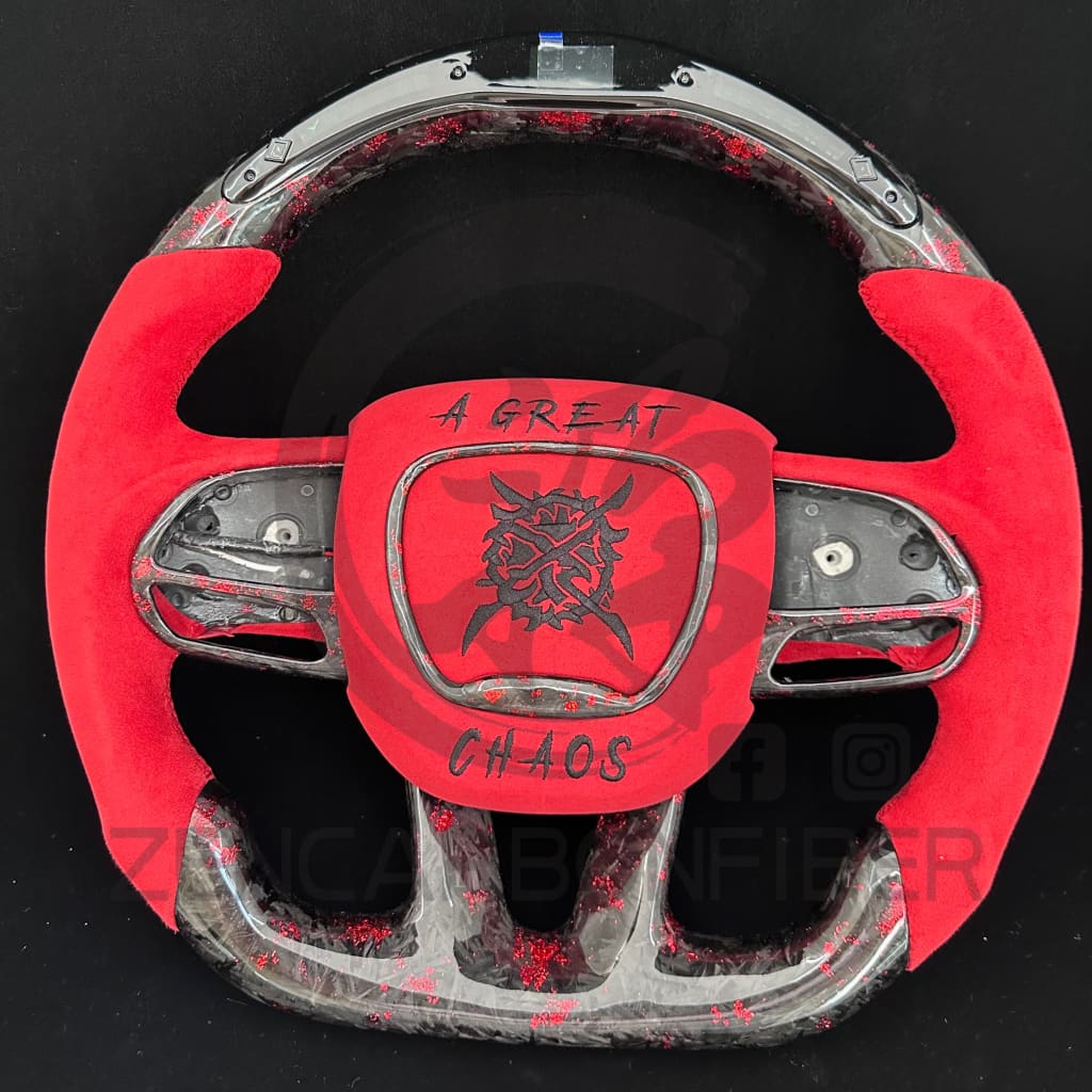 2015-2023 Dodge Charger/Challenger/Durango/WK2 Jeep SRT/Trackhawk Carbon Fiber Steering Wheel